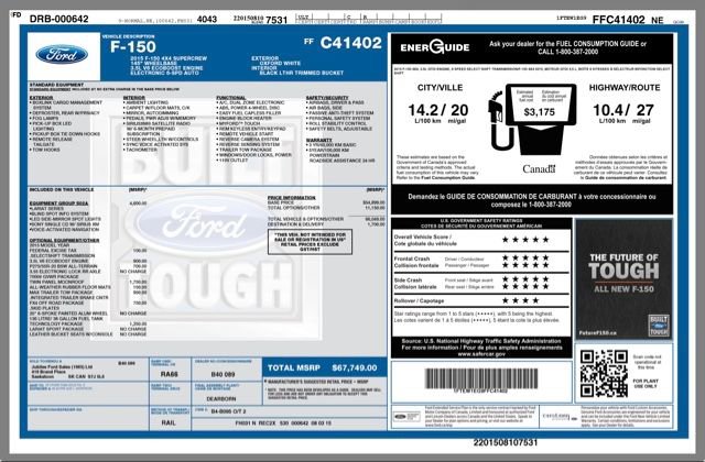 Used 2015 Ford F150 Lariat w/ Equipment Group 502A Luxury image 35