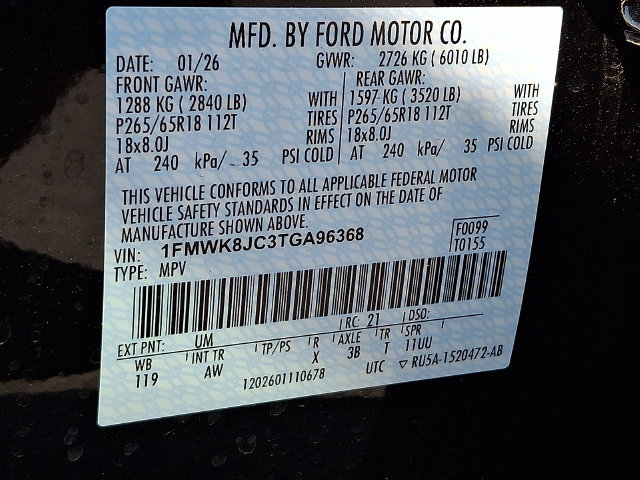 New 2026 Ford Explorer Tremor w/ Tremor Ultimate Package AWD/4WD image 10