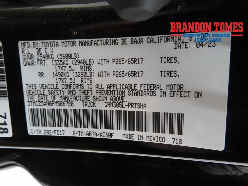 Used 2023 Toyota Tacoma TRD Sport w/ Technology Package AWD/4WD image 26