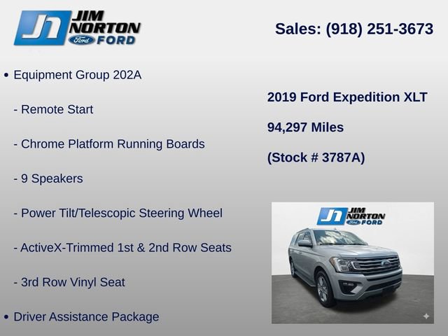 Used 2019 Ford Expedition XLT w/ Equipment Group 202A AWD/4WD image 15