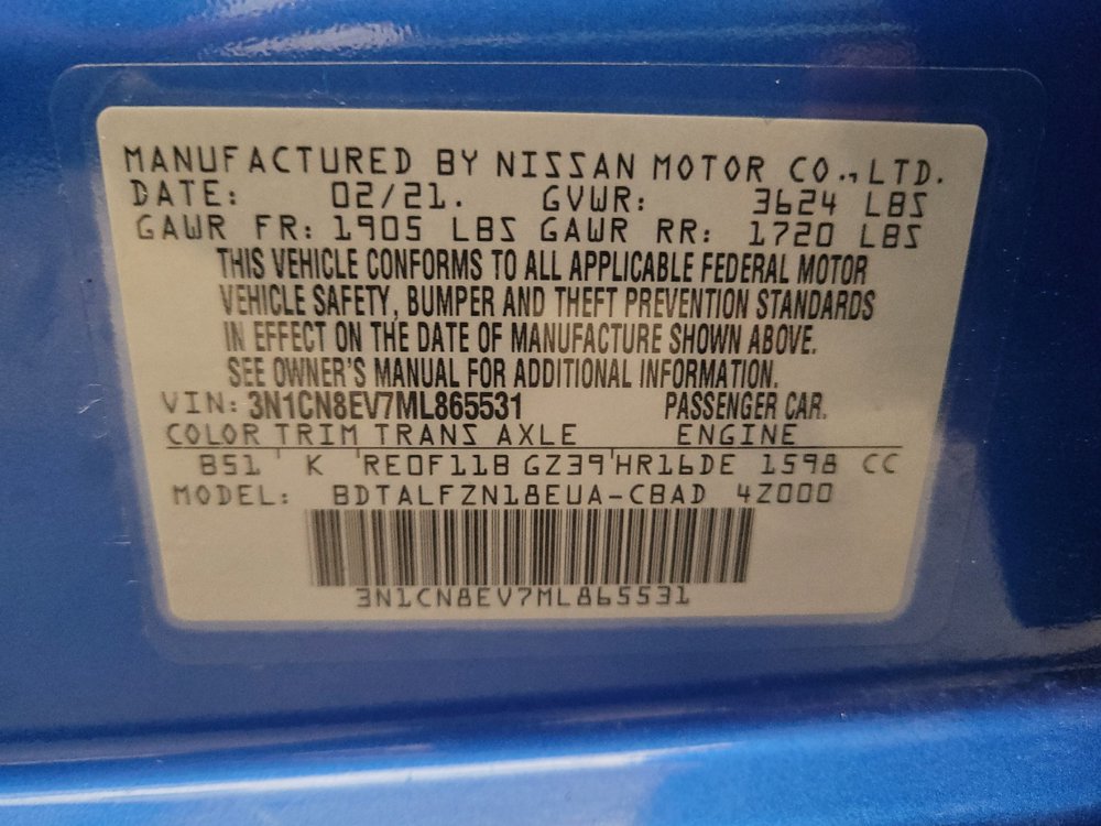Used 2021 Nissan Versa SV FWD image 33