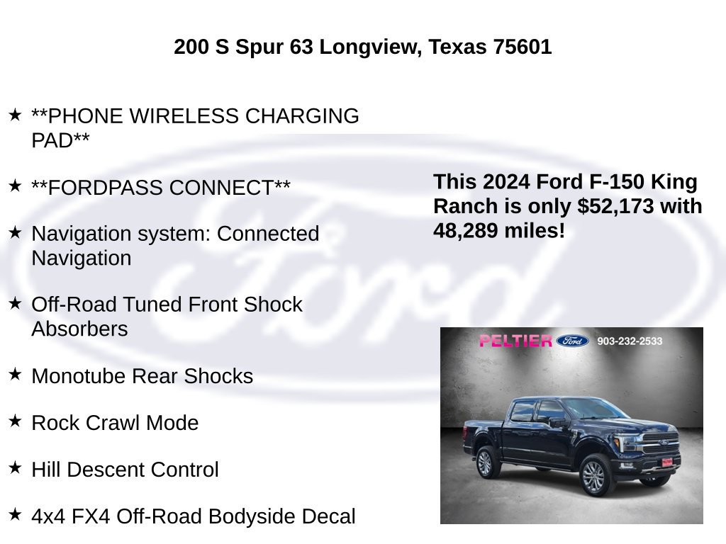 Certified 2024 Ford F150 King Ranch w/ FX4 Off-Road Package AWD/4WD image 30