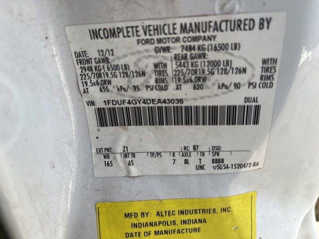 Used 2013 Ford F450 XL w/ Snow Plow Prep Pkg RWD image 17
