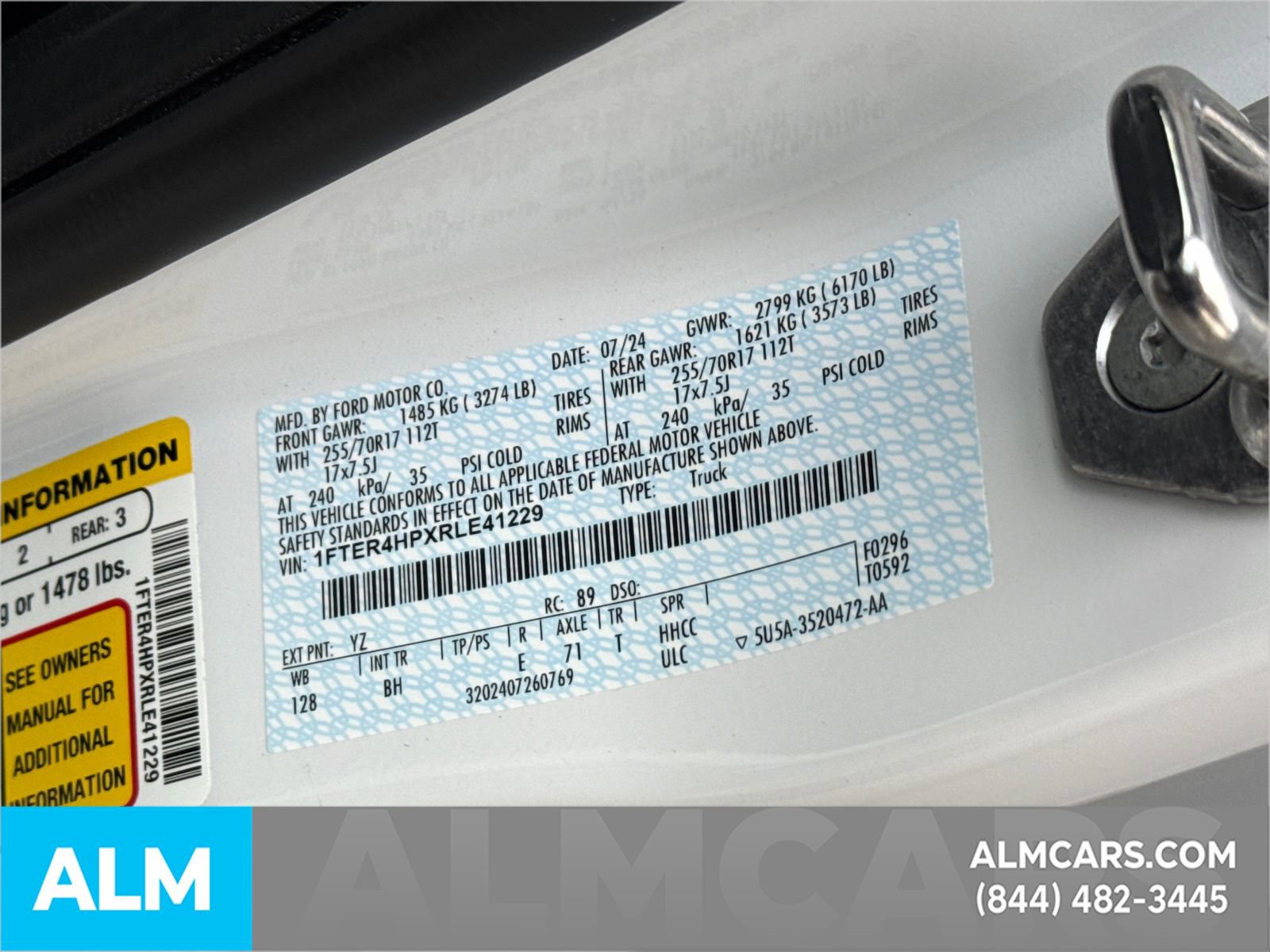 Used 2024 Ford Ranger XLT w/ Equipment Group 301A High image 38