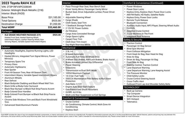Used 2023 Toyota RAV4 XLE w/ XLE Grade Weather Package image 4