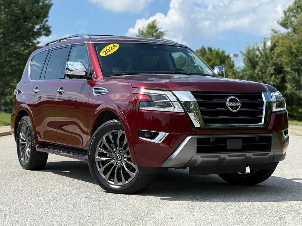 Used 2024 Nissan Armada Platinum w/ Captain's Chairs Package AWD/4WD video 1