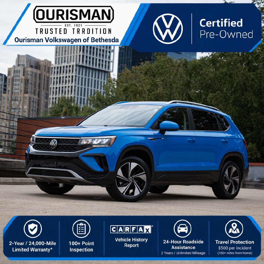 Certified 2023 Volkswagen Taos SE AWD/4WD image 1