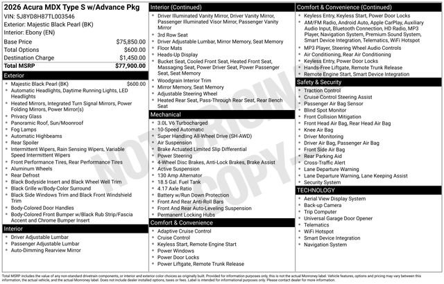 New 2026 Acura MDX Type S image 19