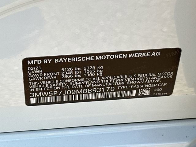 Used 2021 BMW 330e w/ Convenience Package RWD image 35