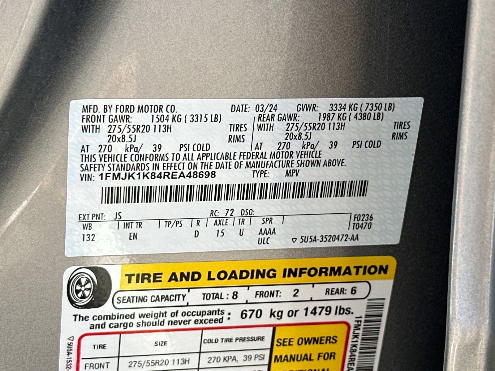 Used 2024 Ford Expedition Max Limited image 40