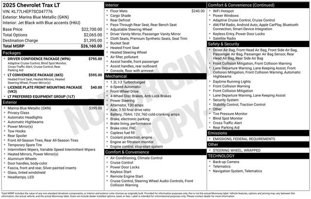 Used 2025 Chevrolet Trax LT w/ Driver Confidence Package image 27