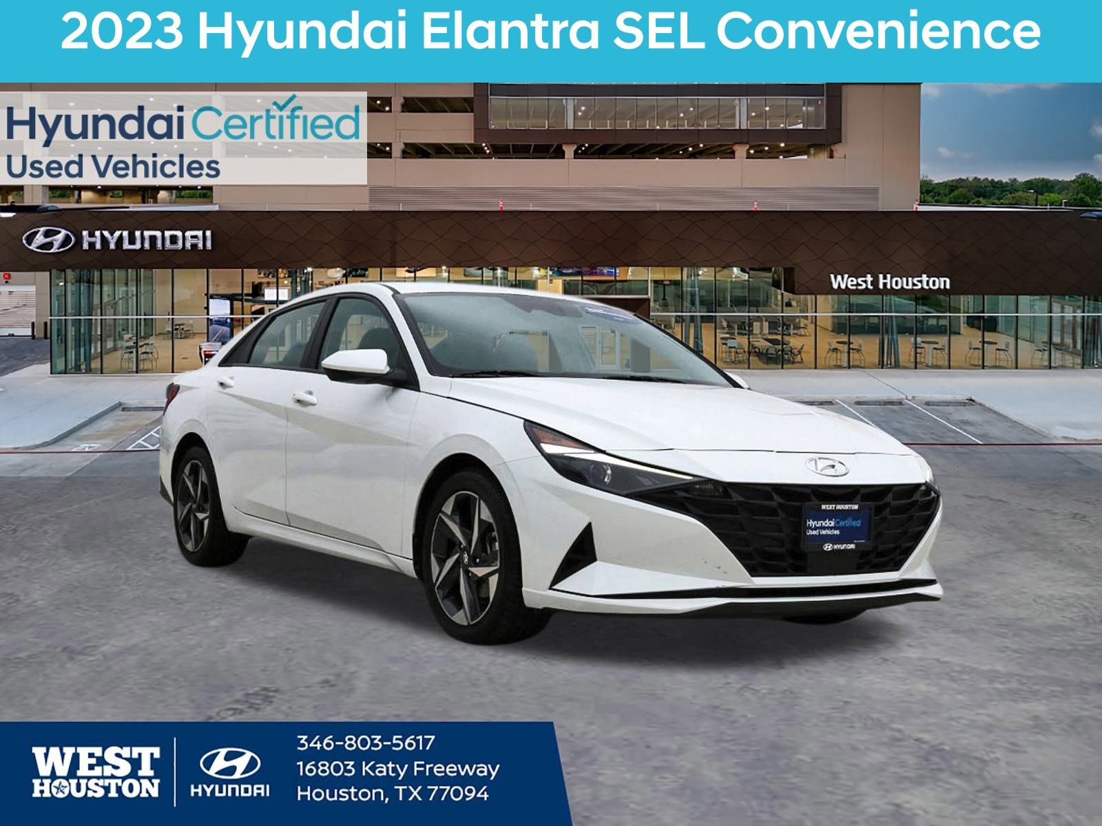Certified 2023 Hyundai Elantra SEL w/ Convenience Package