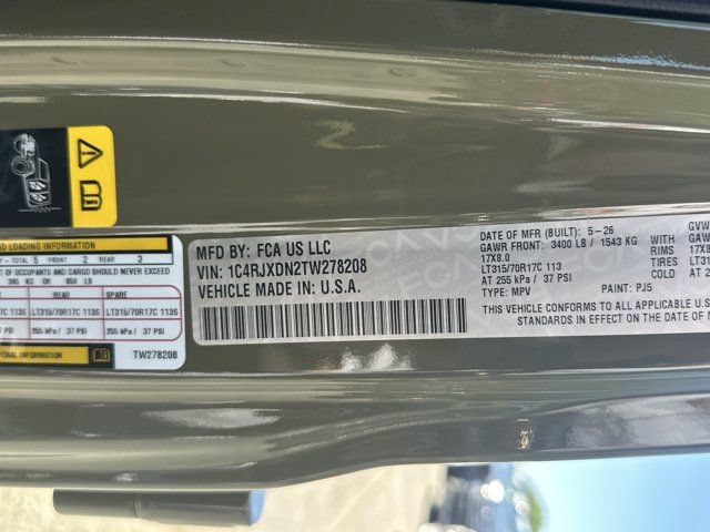 New 2026 Jeep Wrangler Unlimited Sport AWD/4WD image 29