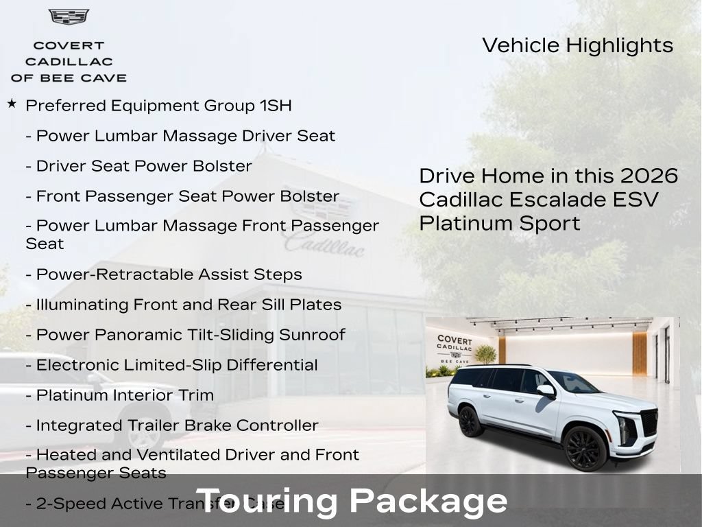 New 2026 Cadillac Escalade ESV Platinum Sport w/ LPO, ONYX Package AWD/4WD image 8