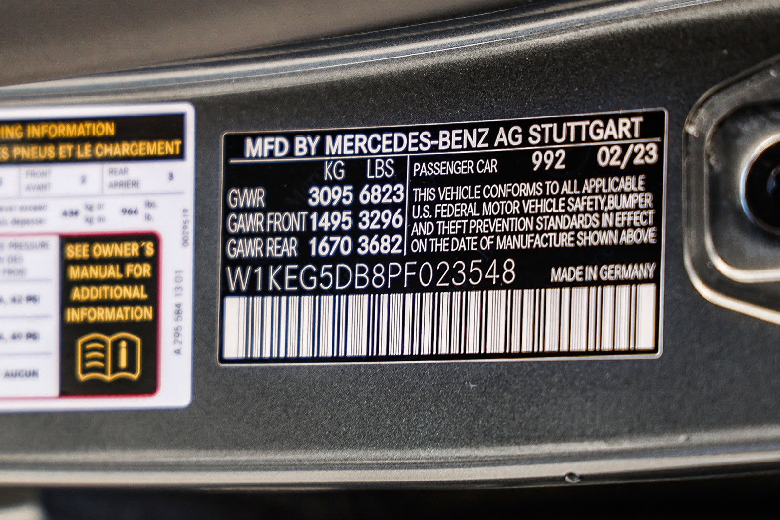 Certified 2023 Mercedes-Benz EQE AMG Base image 28