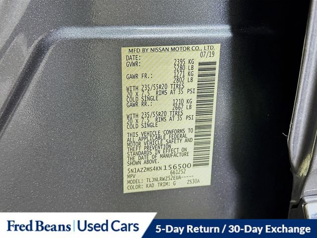 Used 2019 Nissan Murano SL image 15