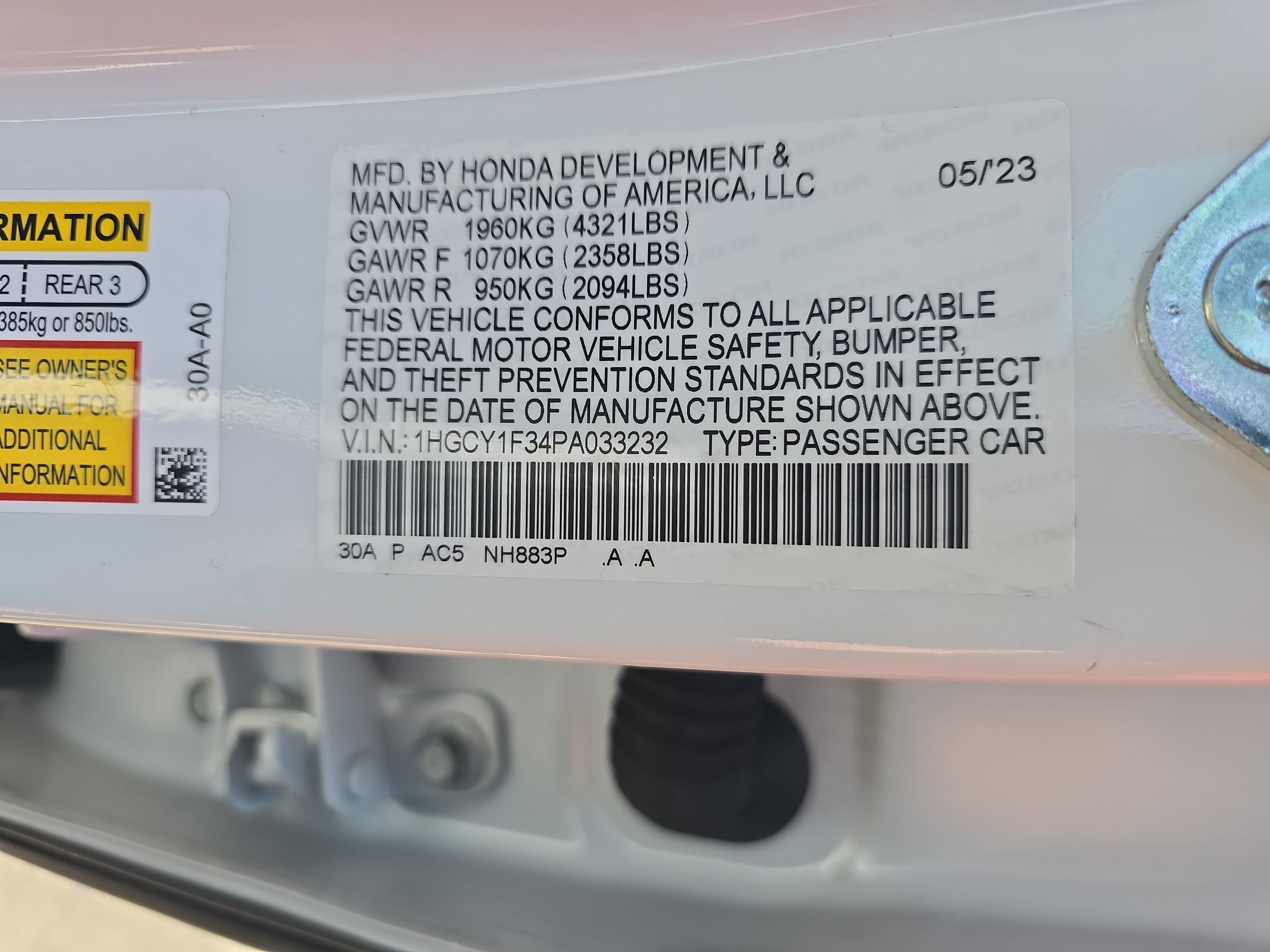Used 2023 Honda Accord EX image 34