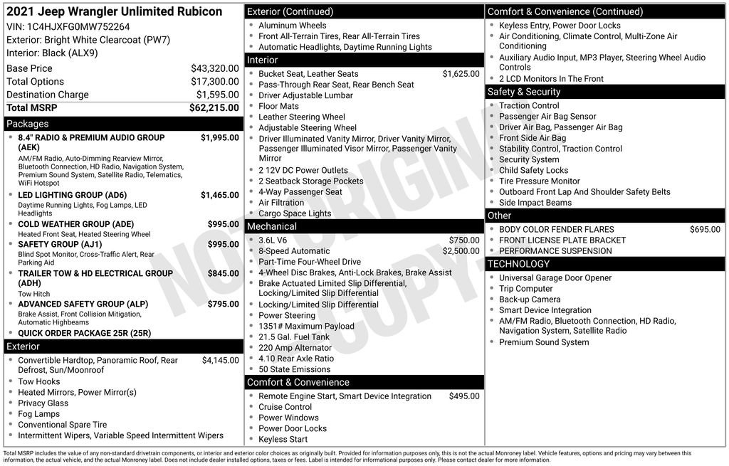 Used 2021 Jeep Wrangler Unlimited Rubicon image 15