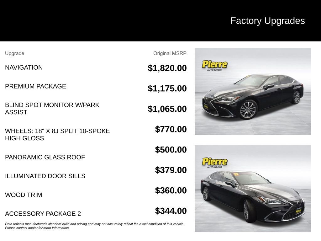 Used 2019 Lexus ES 350 w/ Premium Package image 13