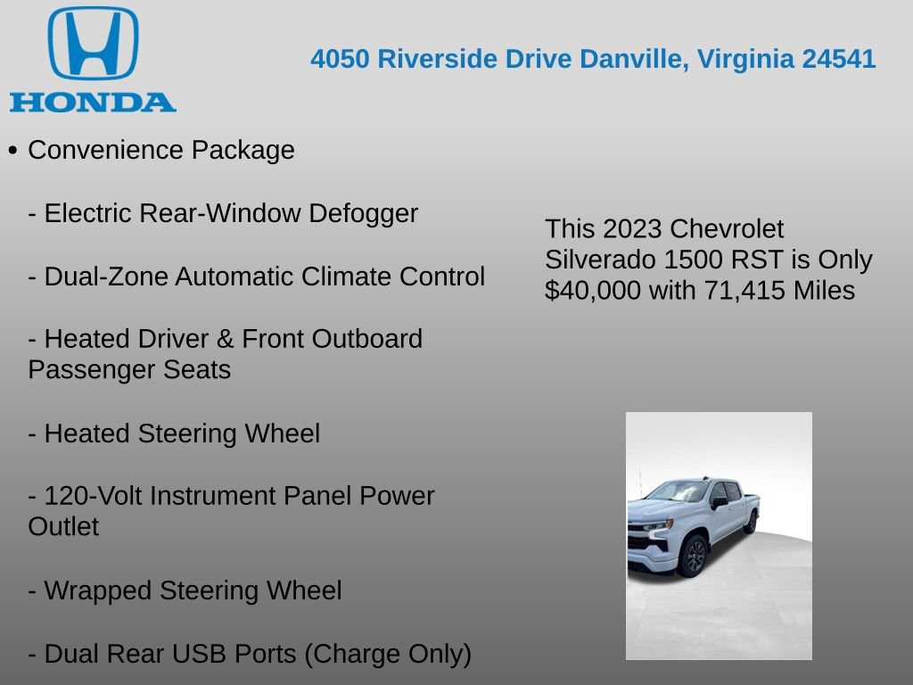 Used 2023 Chevrolet Silverado 1500 RST w/ Convenience Package II AWD/4WD image 27