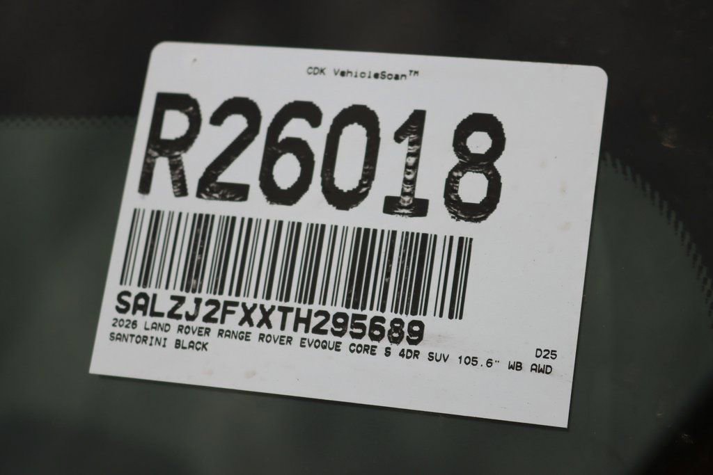 Certified 2026 Land Rover Range Rover Evoque S AWD/4WD image 26