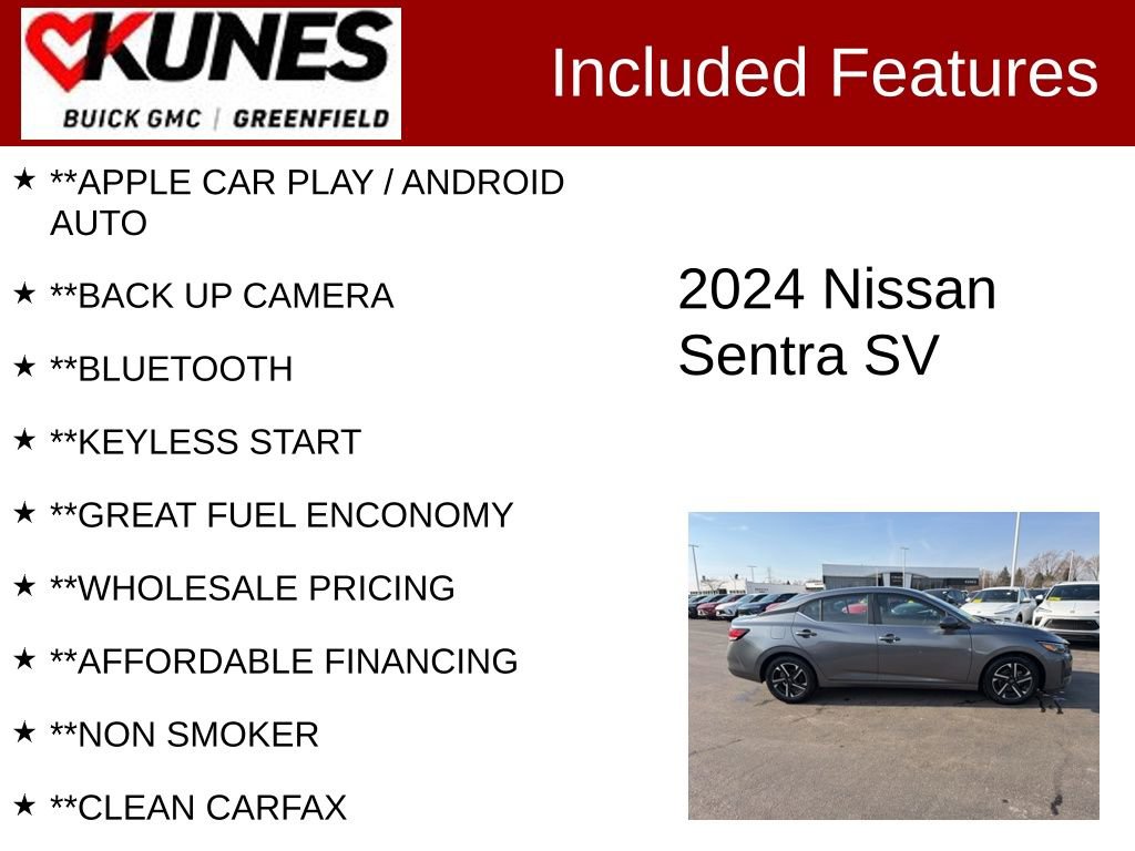 Used 2024 Nissan Sentra SV FWD image 2