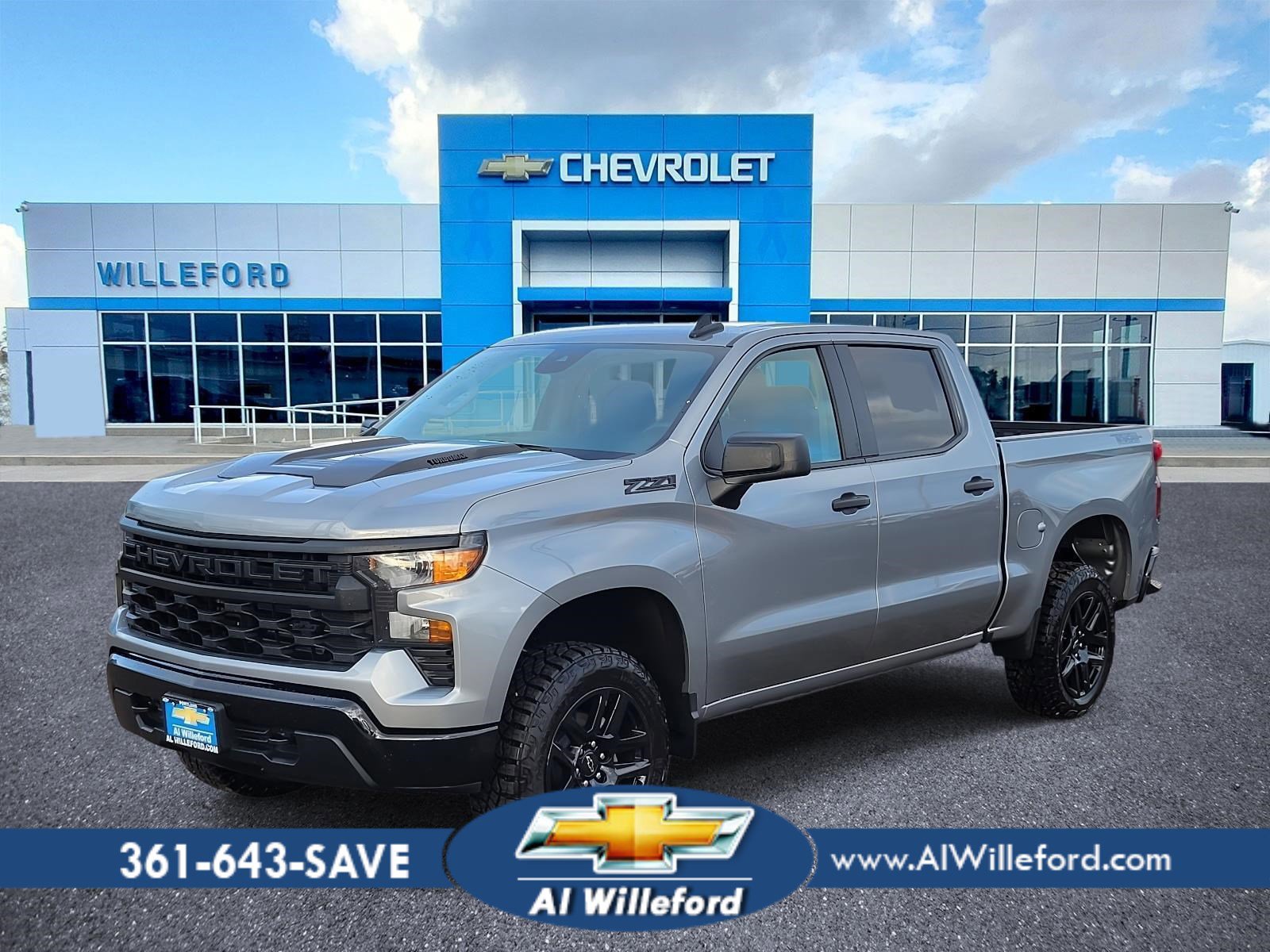 New 2026 Chevrolet Silverado 1500 Custom Trail Boss w/ Dark Appearance Package