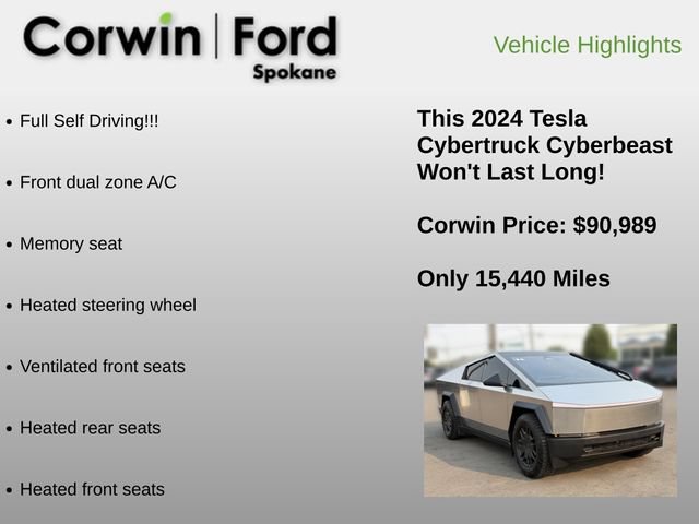 Used 2024 Tesla Cybertruck Cyberbeast AWD/4WD image 6