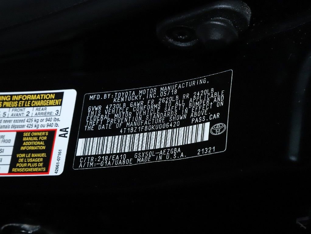 Used 2019 Toyota Avalon XLE w/ Moonroof Package image 21