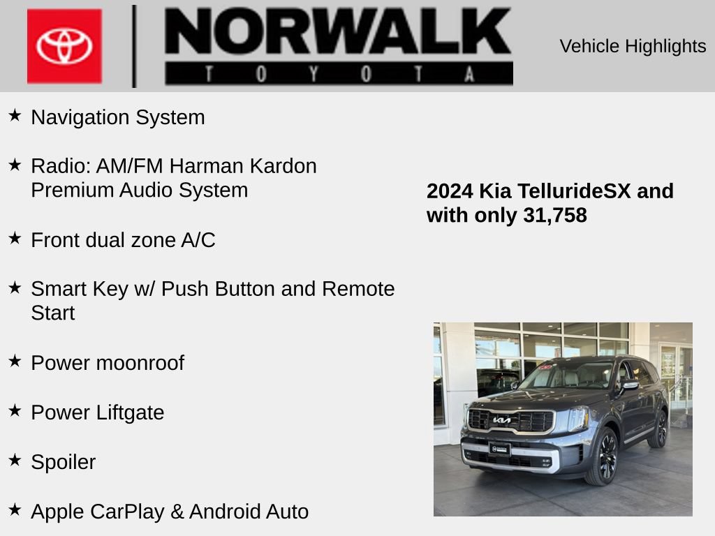 Used 2024 Kia Telluride SX FWD image 10