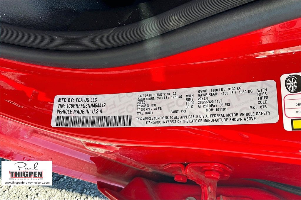 Used 2022 RAM 1500 Big Horn image 35