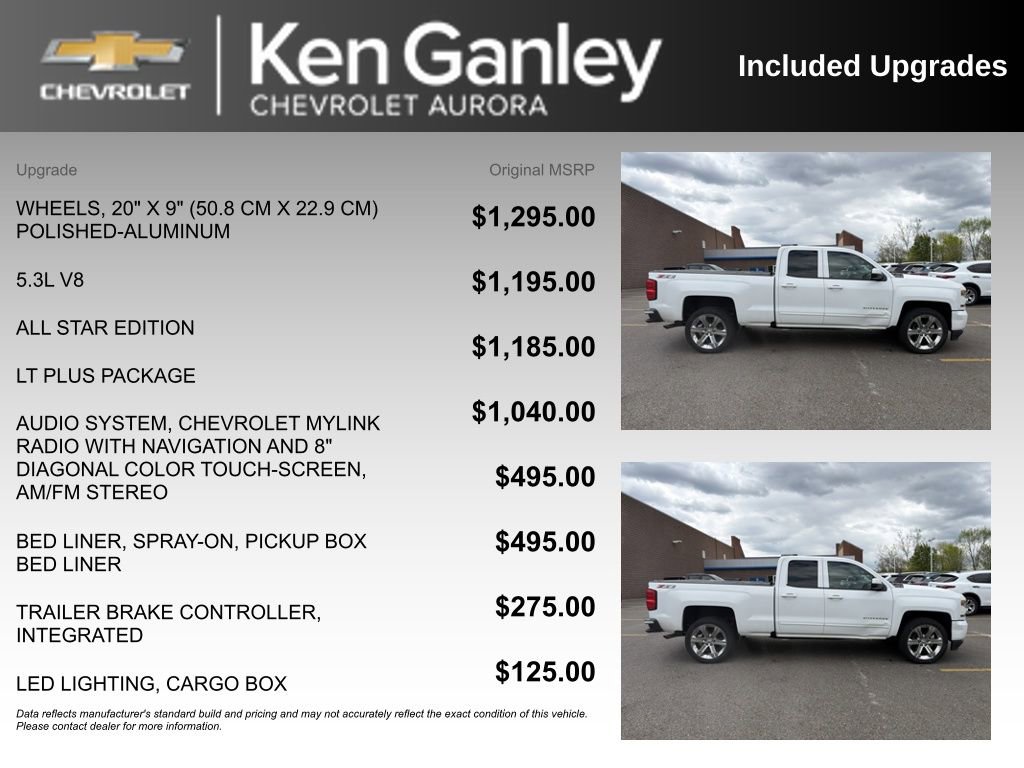 Used 2018 Chevrolet Silverado 1500 LT w/ All Star Edition AWD/4WD image 6