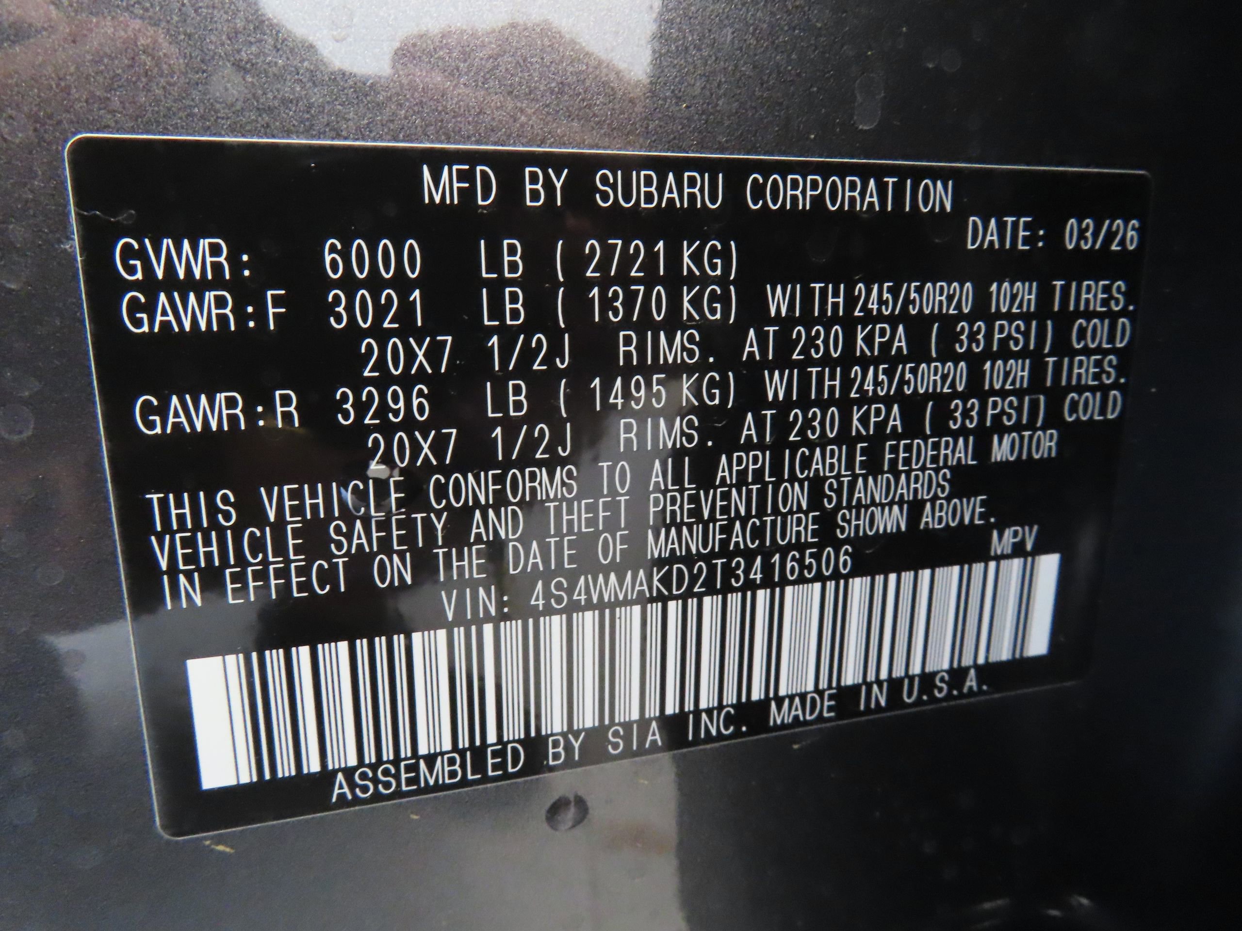 New 2026 Subaru Ascent Touring image 30