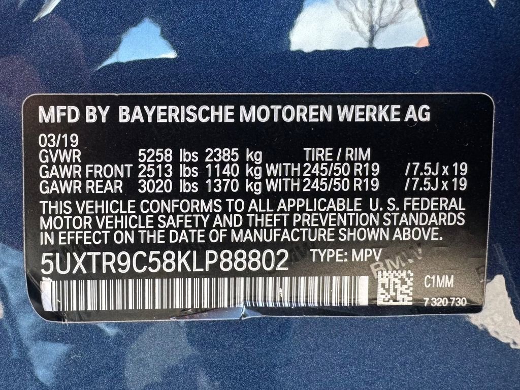 Used 2019 BMW X3 xDrive30i w/ M Sport Package 2 AWD/4WD image 13