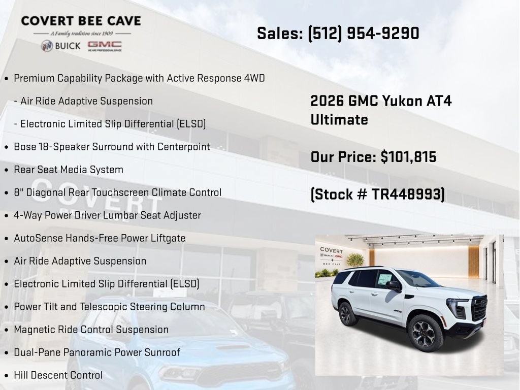 New 2026 GMC Yukon AT4 Ultimate AWD/4WD image 28