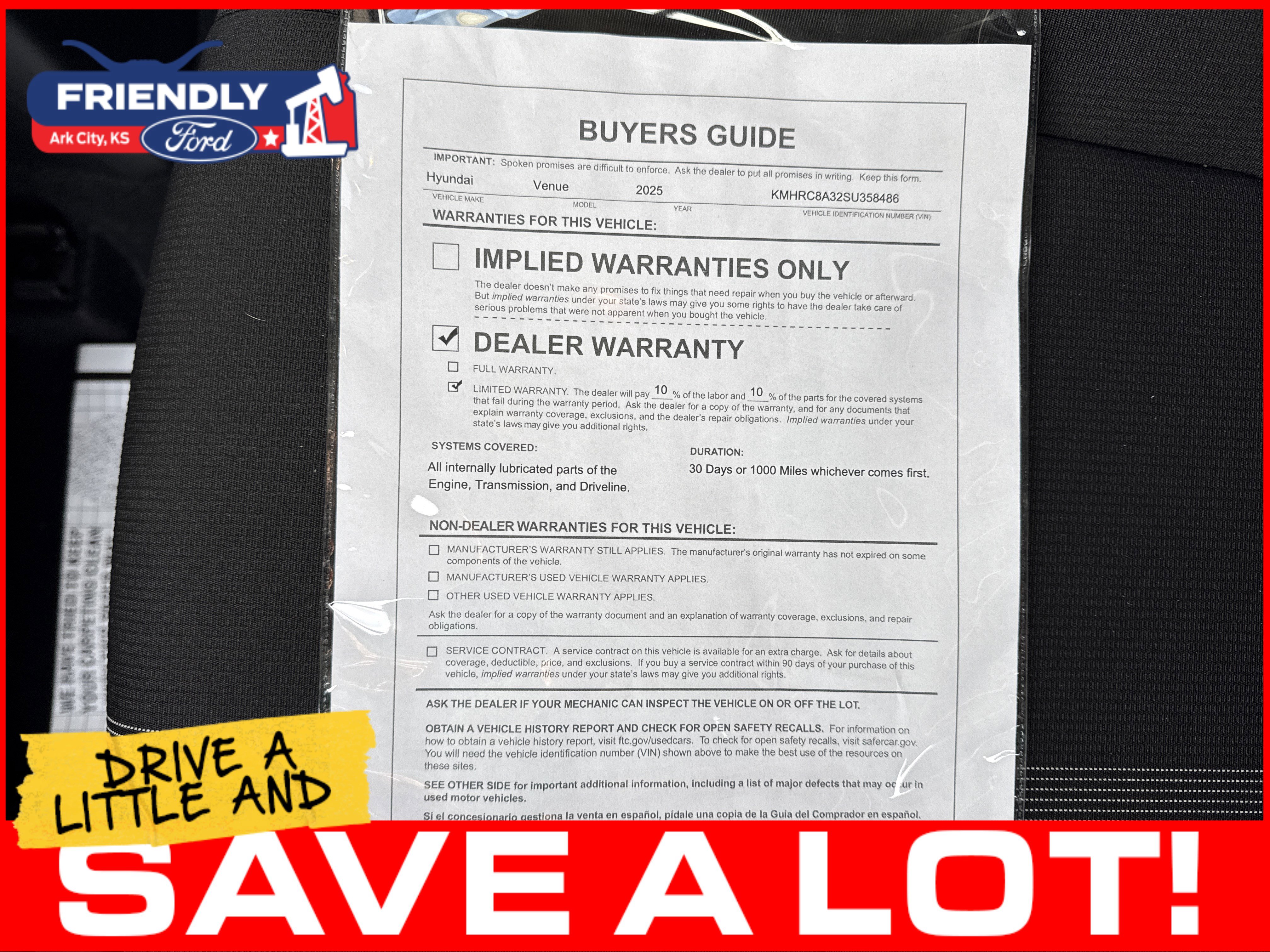 Used 2025 Hyundai Venue SEL FWD image 21