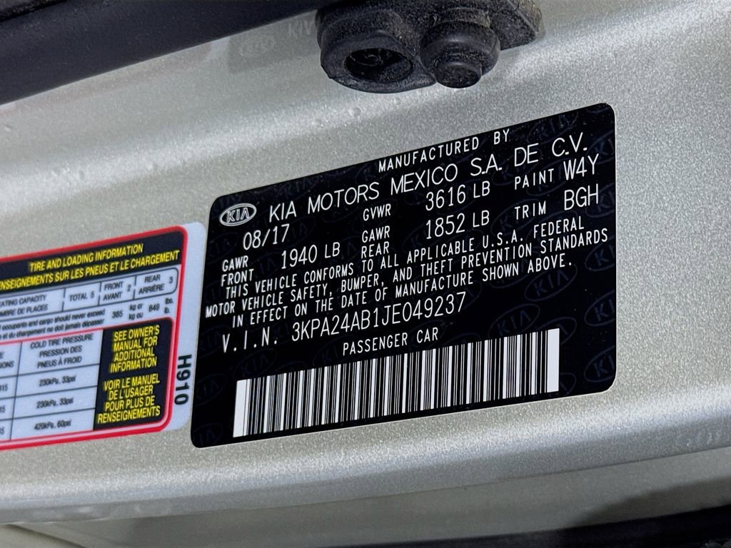 Used 2018 Kia Rio S w/ Paint Protection Package image 28