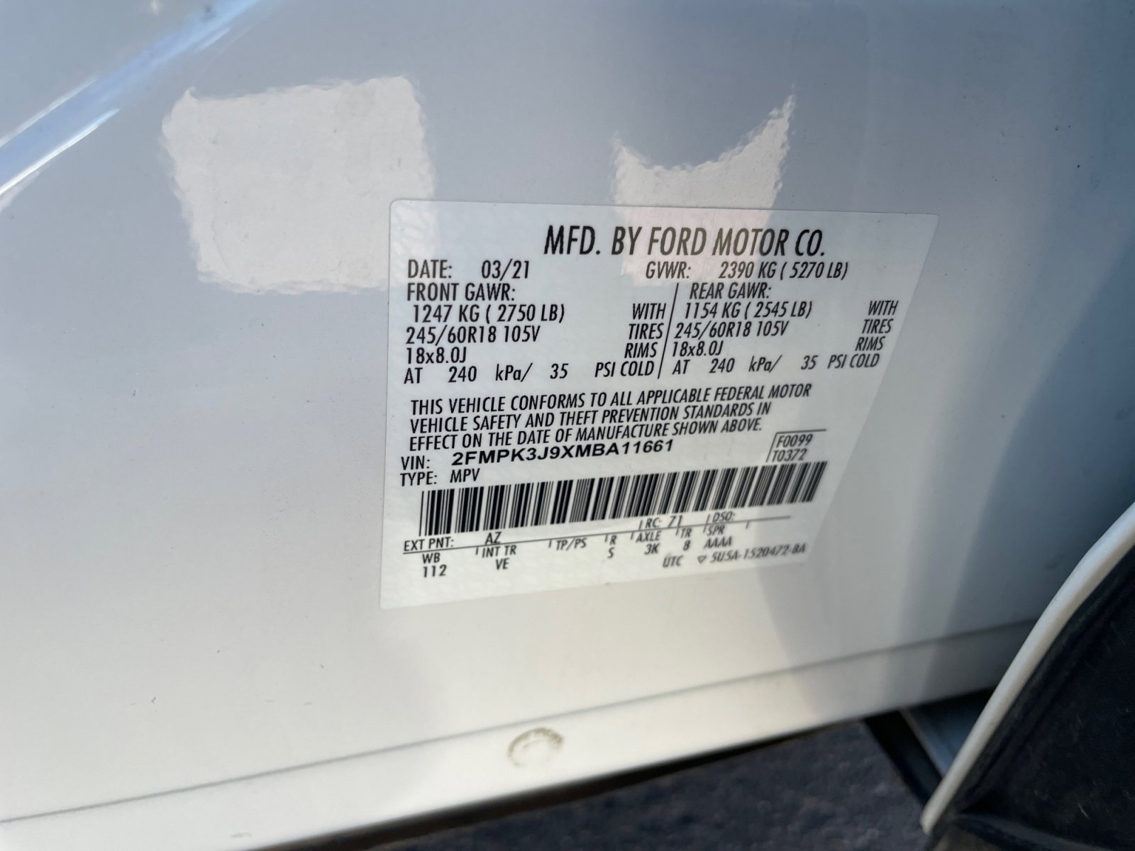 Certified 2021 Ford Edge SEL w/ Convenience Package image 34