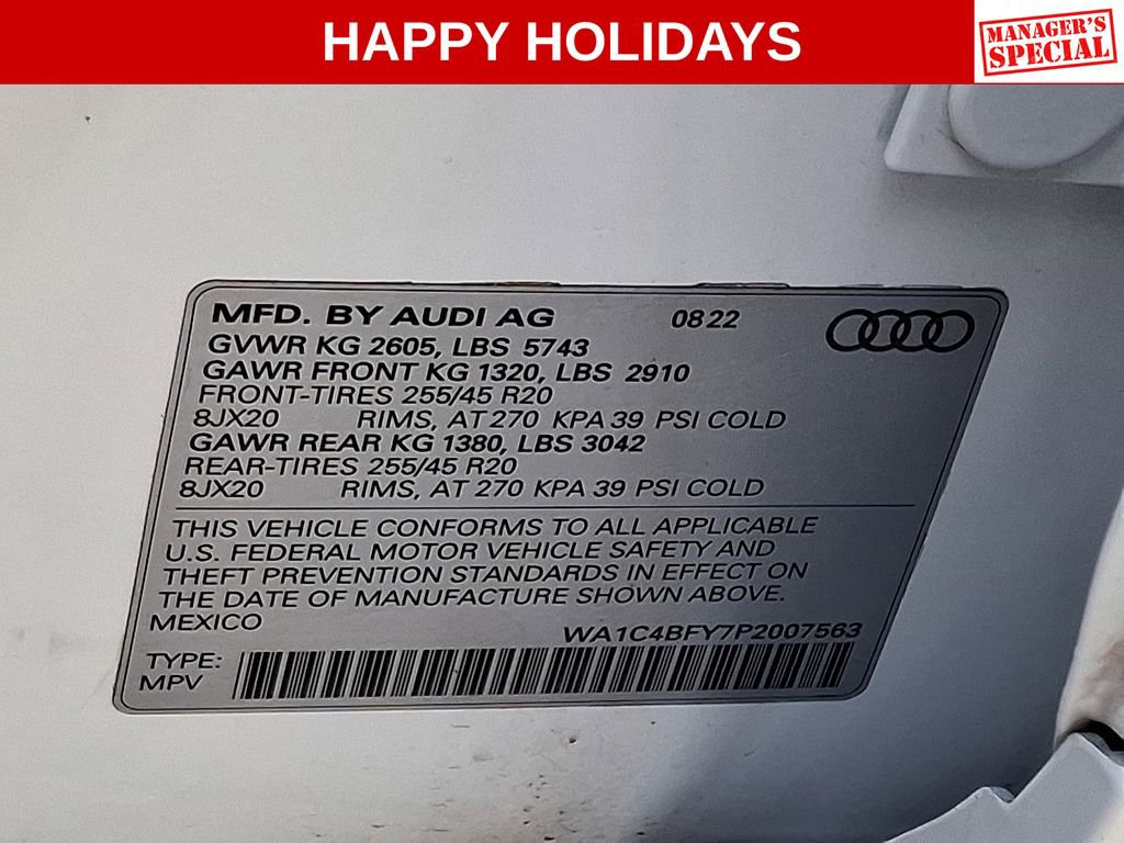 Used 2023 Audi SQ5 Prestige w/ Prestige Package image 30