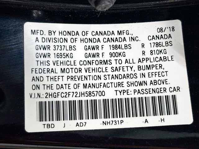 Used 2018 Honda Civic EX image 30
