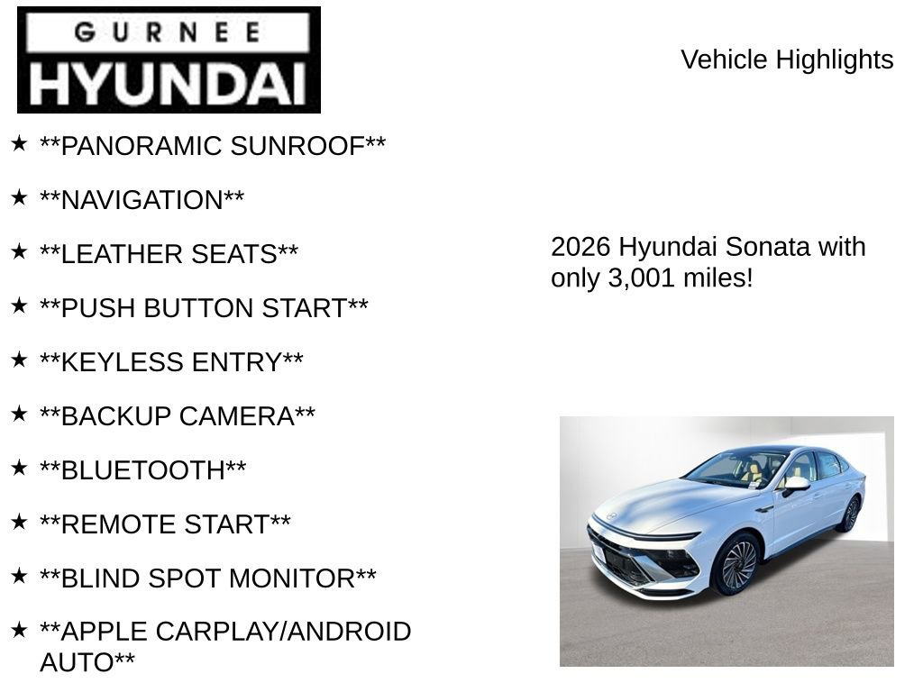 Used 2026 Hyundai Sonata Limited FWD image 7