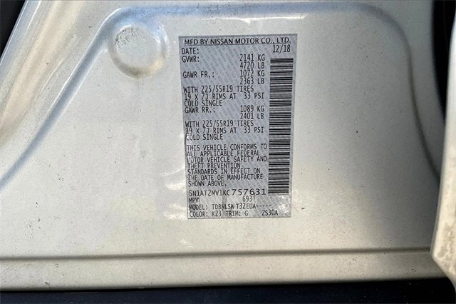 Certified 2019 Nissan Rogue SL w/ Premium Package image 16