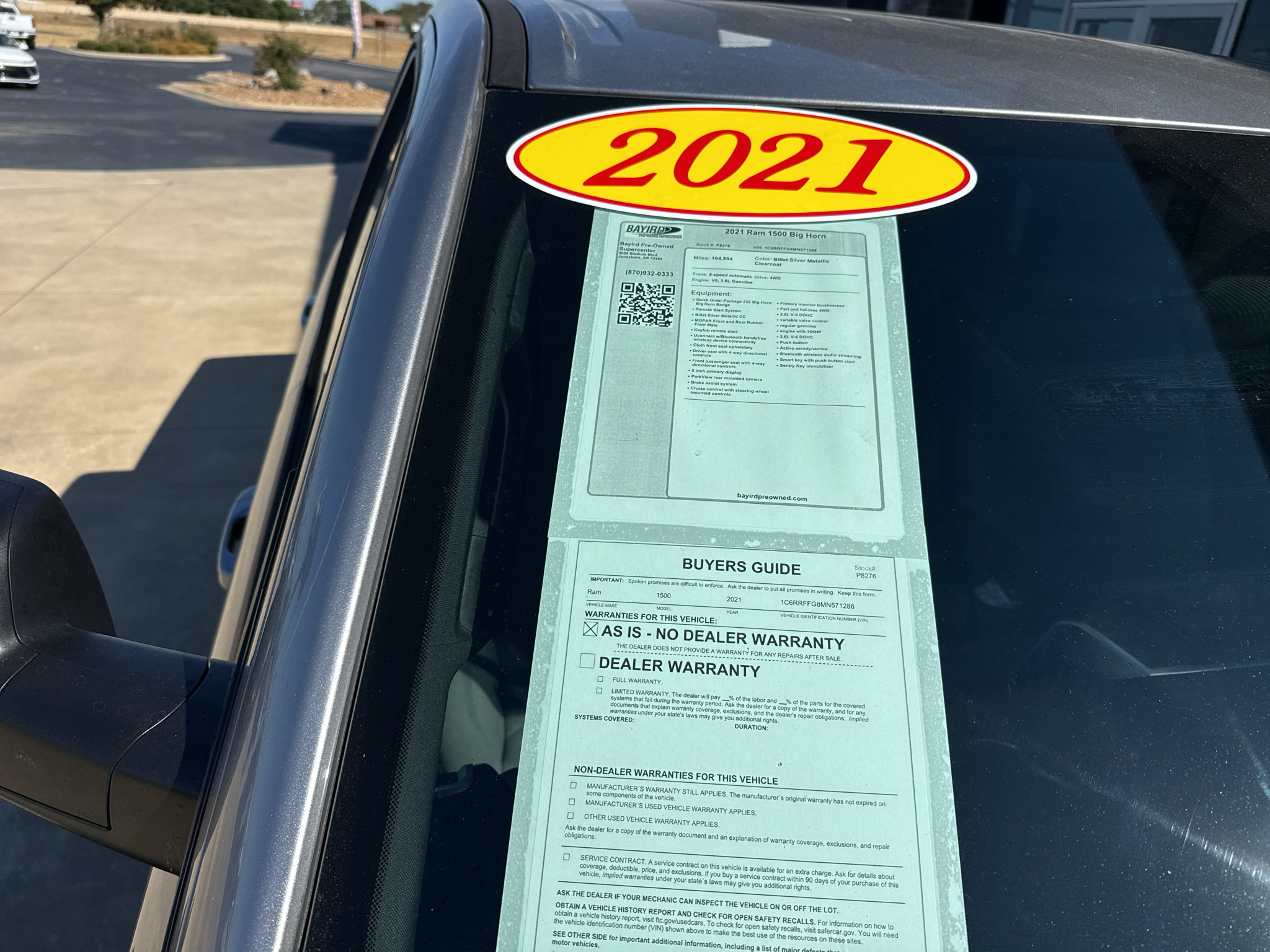 Used 2021 RAM 1500 Big Horn AWD/4WD image 9