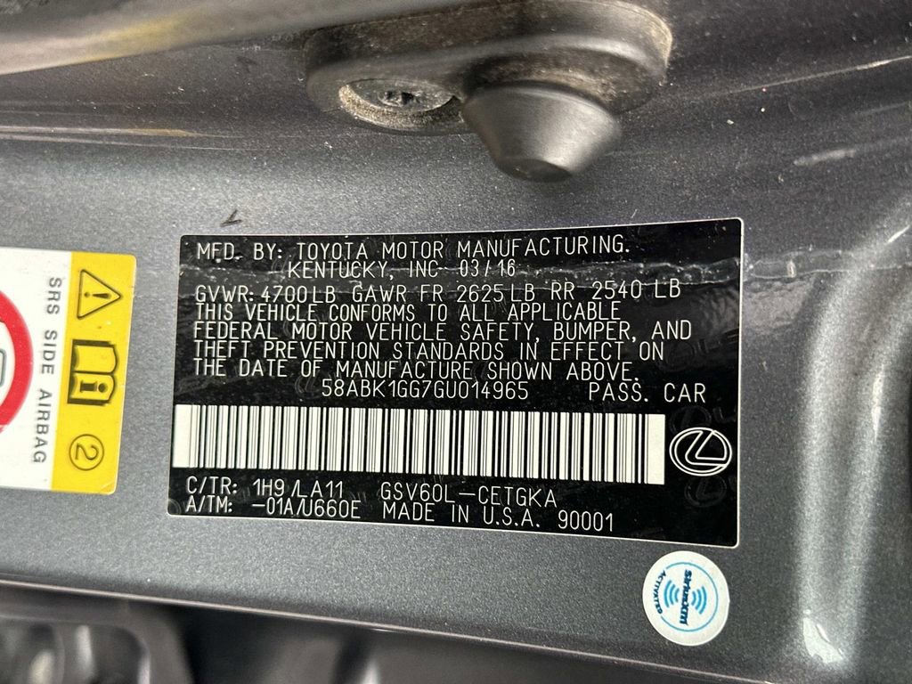 Used 2016 Lexus ES 350 350 w/ Navigation System Package image 31