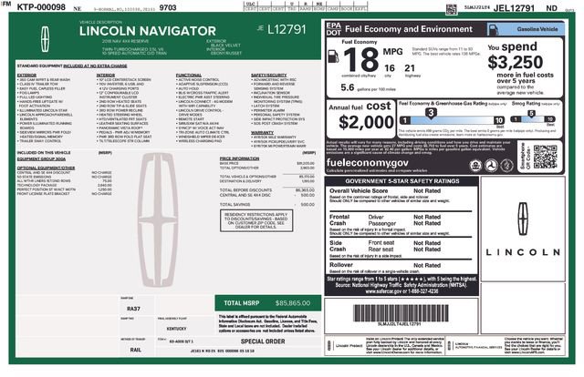 Used 2018 Lincoln Navigator Reserve w/ Technology Package image 8