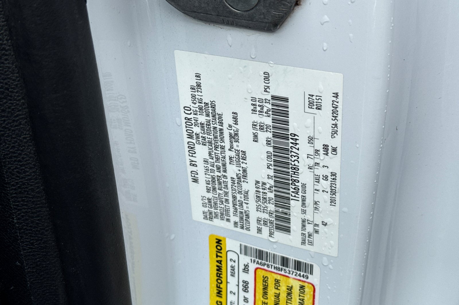 Used 2015 Ford Mustang Premium RWD image 54