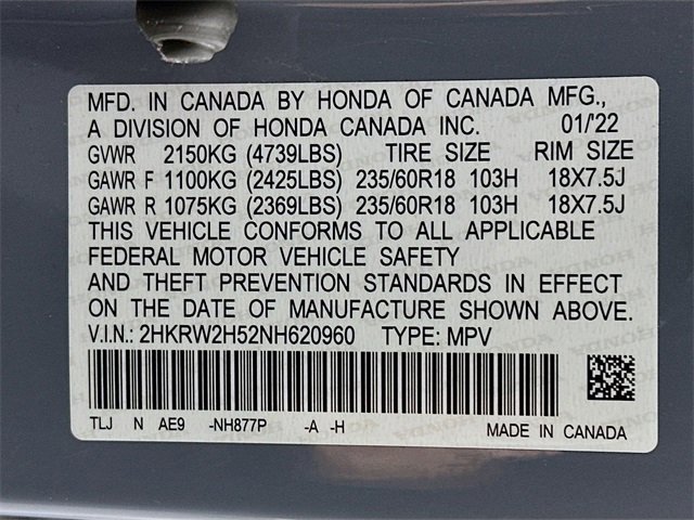 Certified 2022 Honda CR-V EX image 34