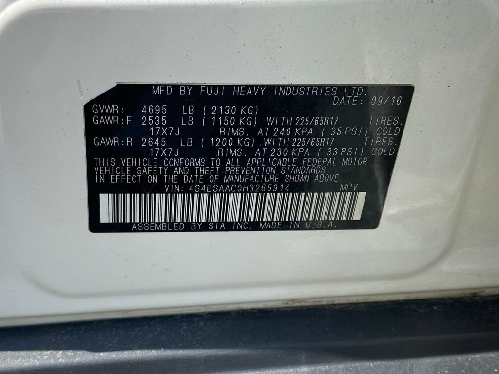 Used 2017 Subaru Outback 2.5i AWD/4WD image 19