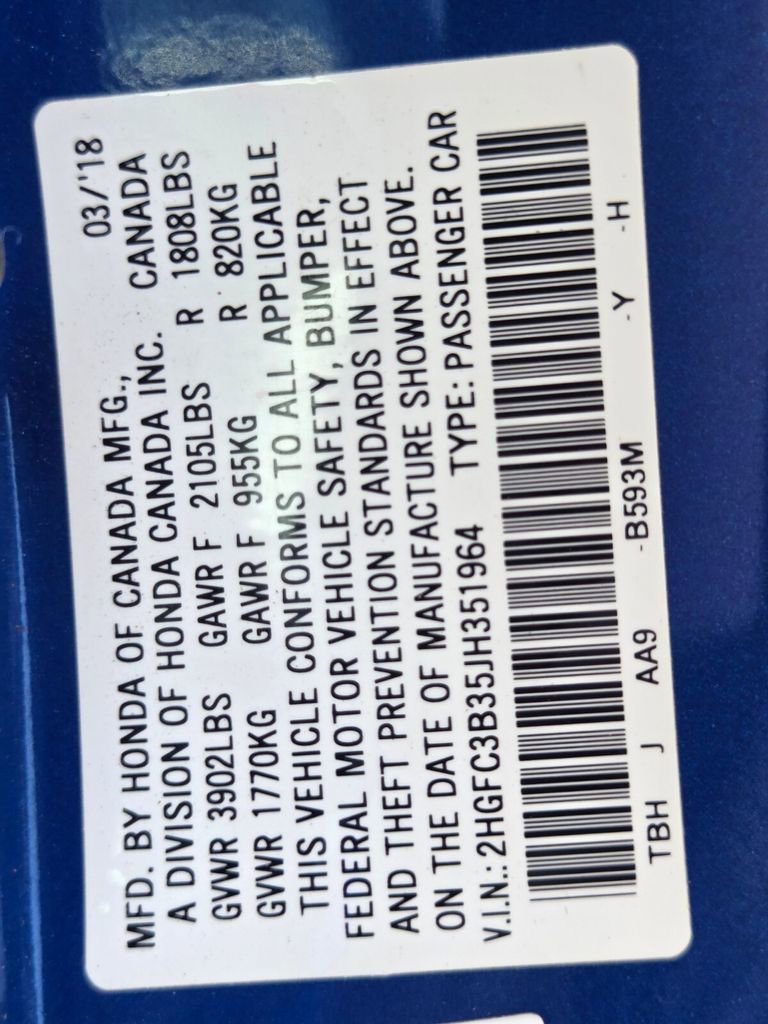 Used 2018 Honda Civic EX-T image 33
