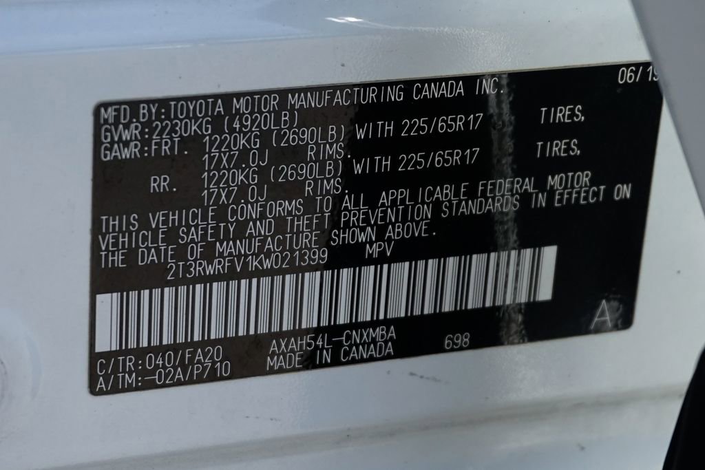 Used 2019 Toyota RAV4 XLE w/ Convenience Package image 48